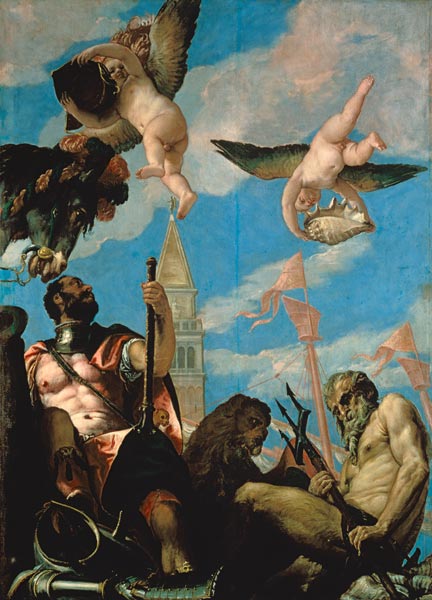 Veronese / Mars and Neptune od Veronese, Paolo (eigentl. Paolo Caliari)