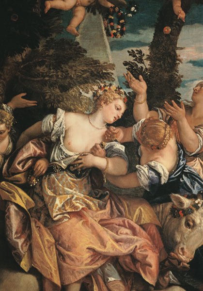 The Rape of Europa  (detail of 60256) od Veronese, Paolo (eigentl. Paolo Caliari)
