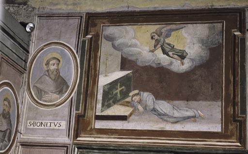 Dem Heilige Franziskus erscheint ein Engel od Vetralla Latium