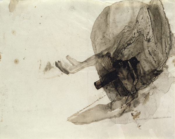 Untitled, c.1853-5 (ink wash on paper) od Victor Hugo
