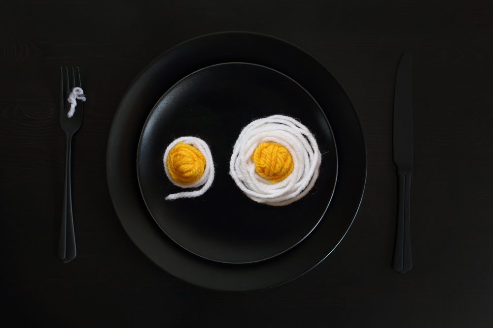 Fried eggs for a knitter od Victoria Glinka