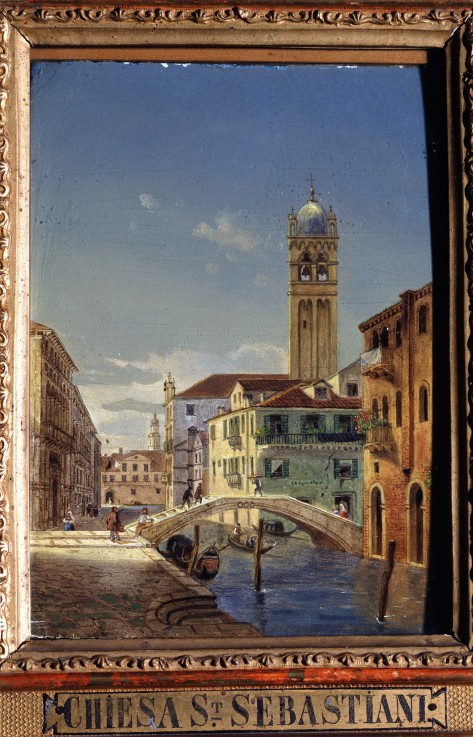 Views of Venice. The Church of San Sebastiano od Victor Vincent Adam