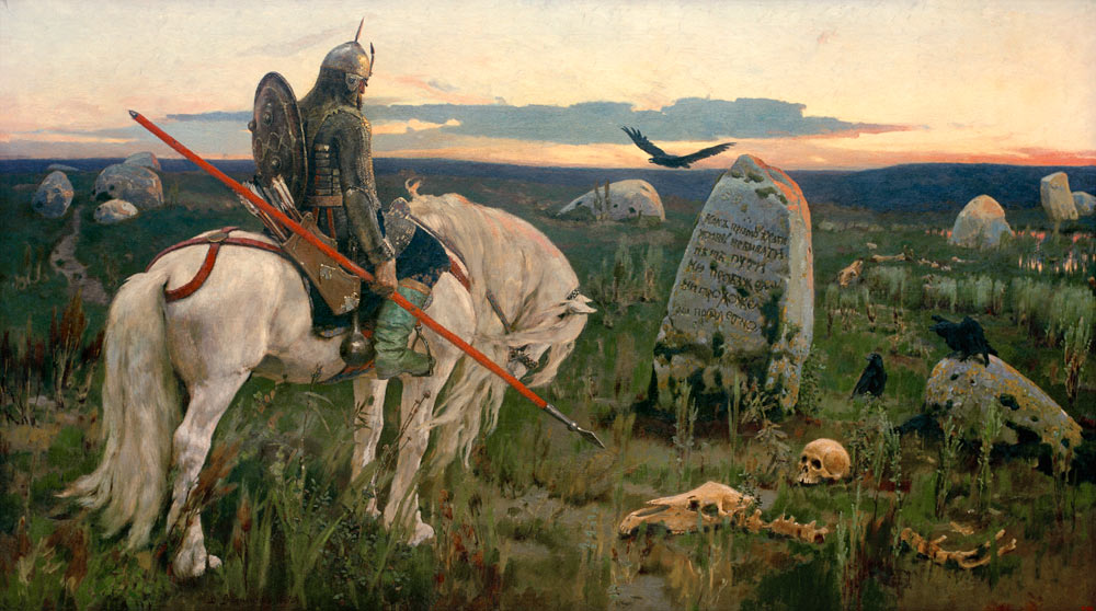 A Knight at the Crossroads od Viktor Michailowitsch Wasnezow