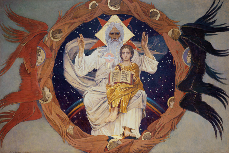 The Holy Trinity (Otechestvo) od Viktor Michailowitsch Wasnezow