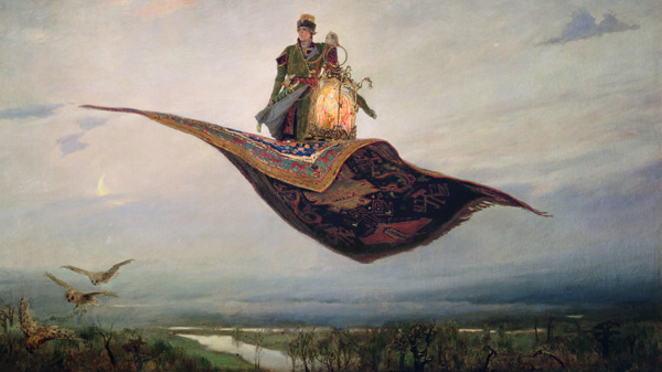 Riding a Flying Carpet od Viktor Michailowitsch Wasnezow