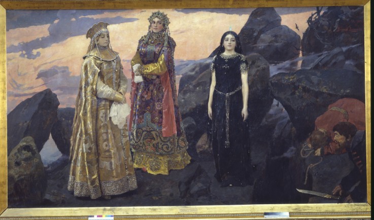 Three queens of the underground kingdom od Viktor Michailowitsch Wasnezow