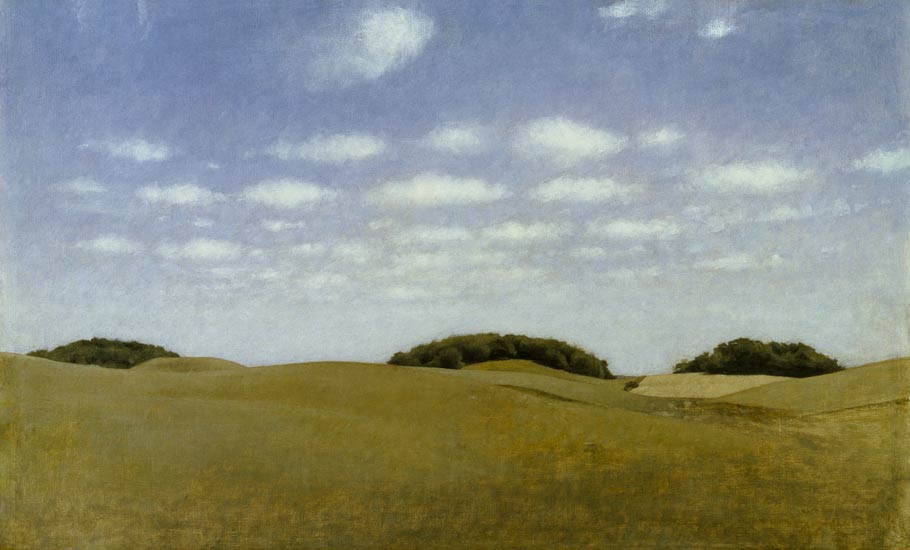 Landscape from Lejre od Vilhelm Hammershoi