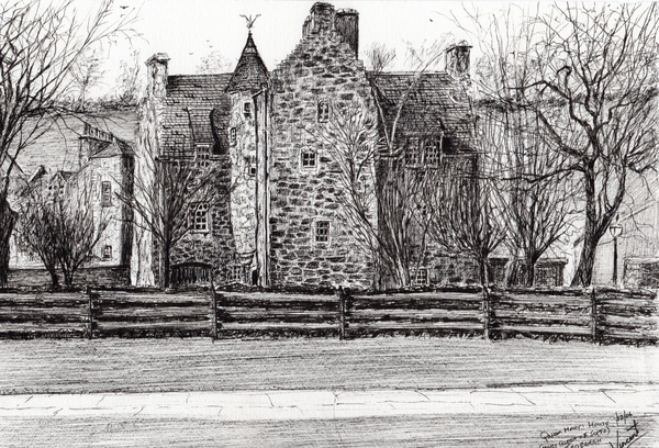 Queen Marys house Jedburgh od Vincent Alexander Booth