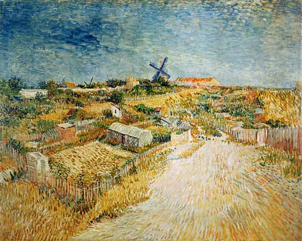Gemüsegärten auf dem Montmartre od Vincent van Gogh