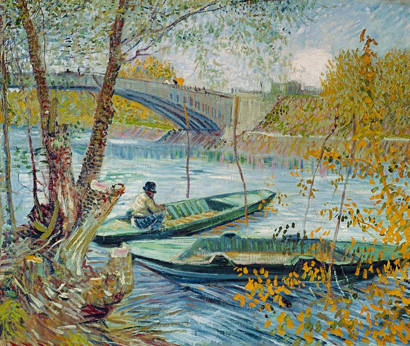 Fishing in the Spring. Pont de Clichy od Vincent van Gogh