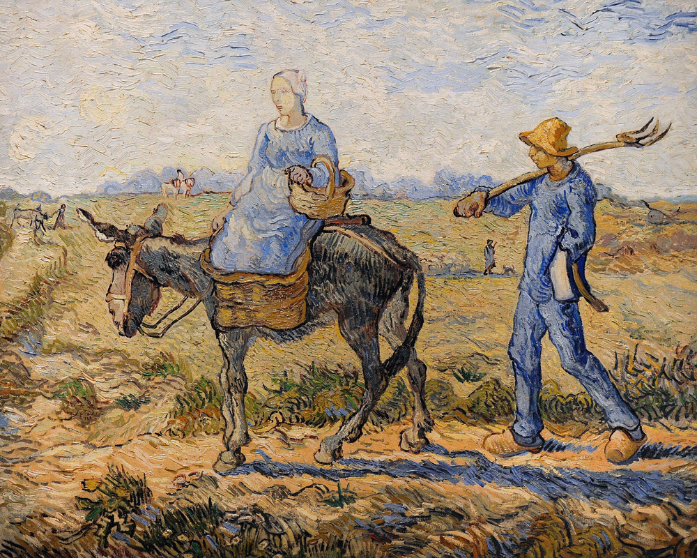 Morning: Going out to Work od Vincent van Gogh