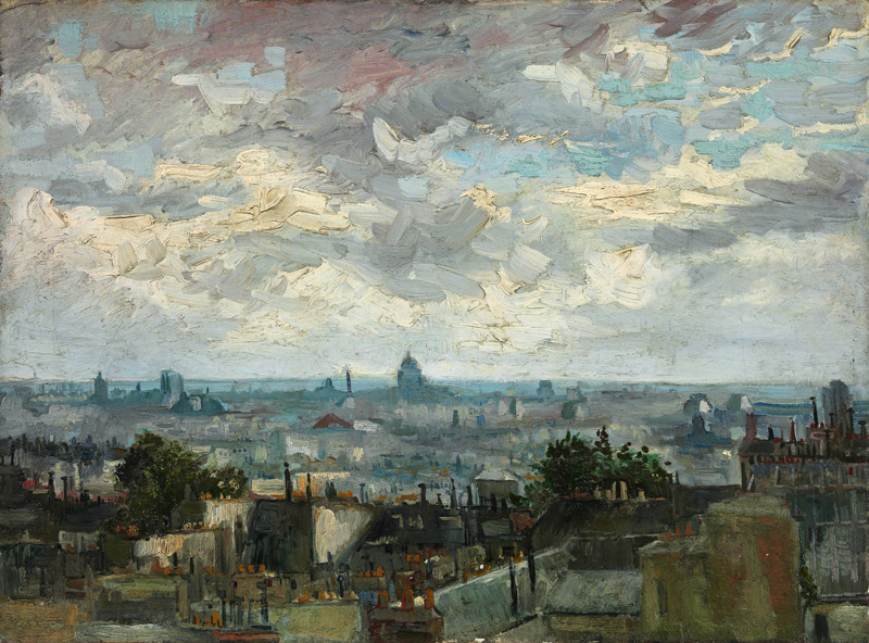 View of Paris od Vincent van Gogh