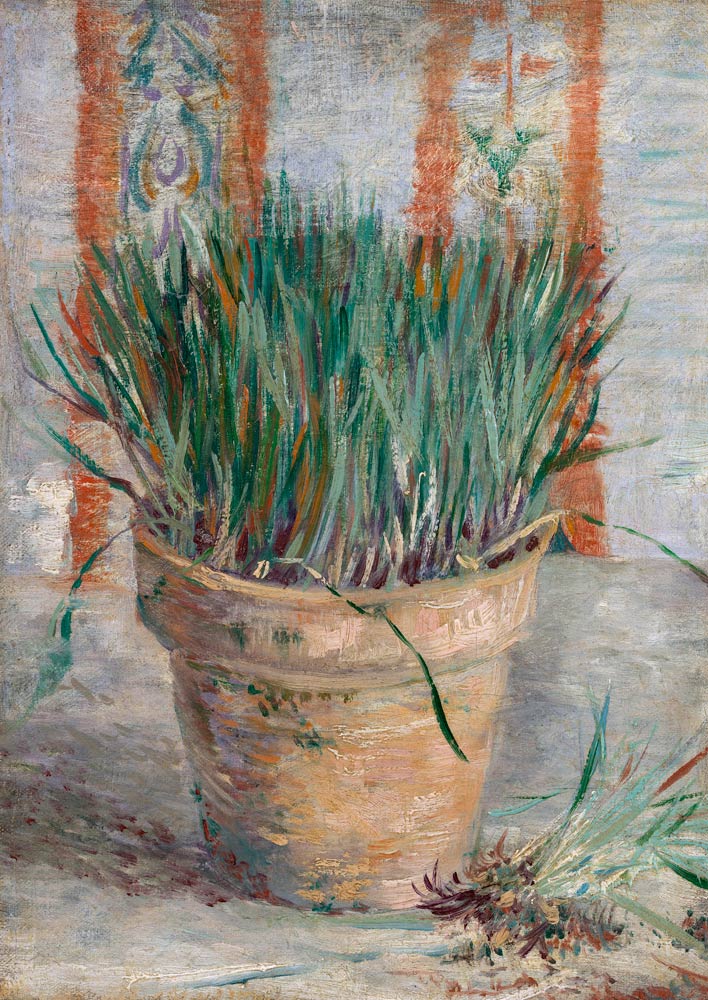 Flowerpot with chives od Vincent van Gogh