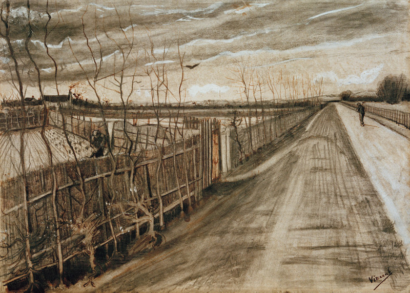 V.van Gogh, Country Road / Draw./ 1882 od Vincent van Gogh