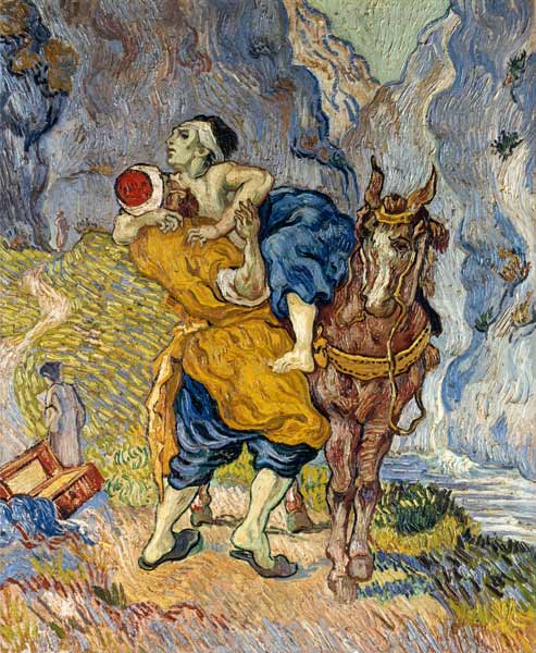 The Good Samaritan (after Delacroix) od Vincent van Gogh