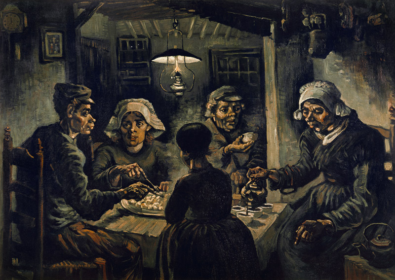 The potato eaters od Vincent van Gogh
