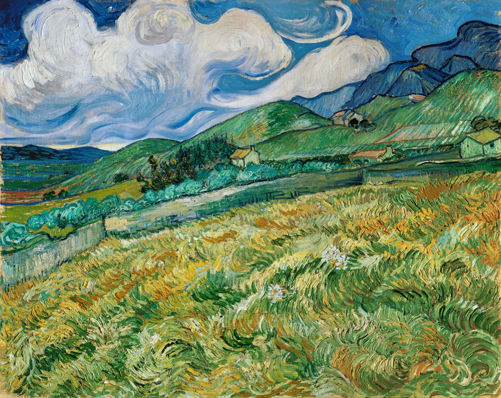 Berglandschaft hinter dem Hospital Saint-Paul, 1889 od Vincent van Gogh