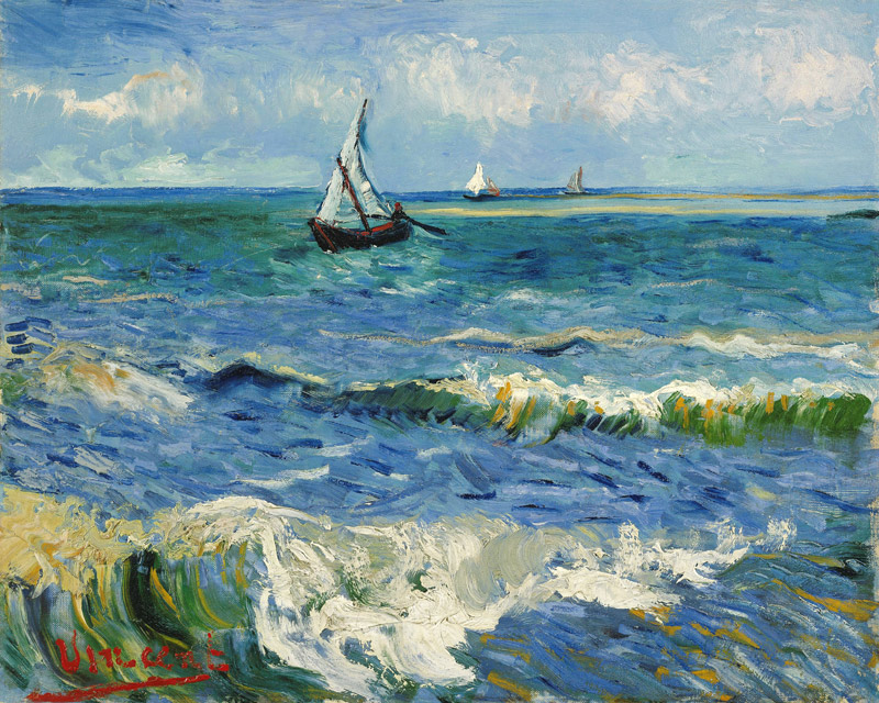 V.van Gogh, Sea at St.Maries /Ptg./1888 od Vincent van Gogh