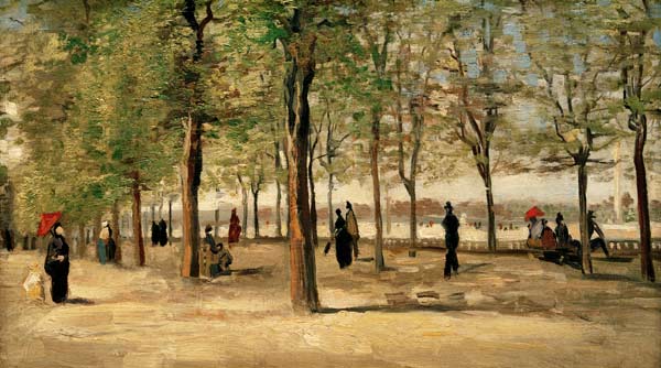 Lane v Jardin du Luxembourg od Vincent van Gogh