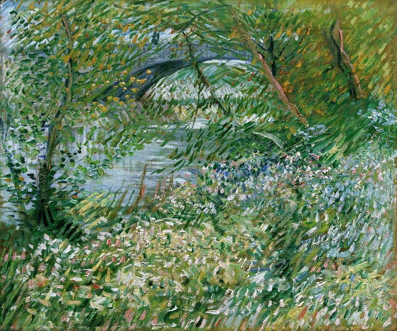 Les quais de la Seine, avec le pont de Clichy au printemps od Vincent van Gogh
