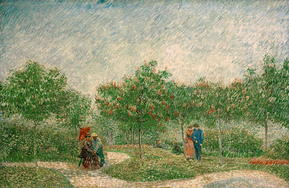 Courting couples in the Voyer d'Argenson Park in Asnières od Vincent van Gogh