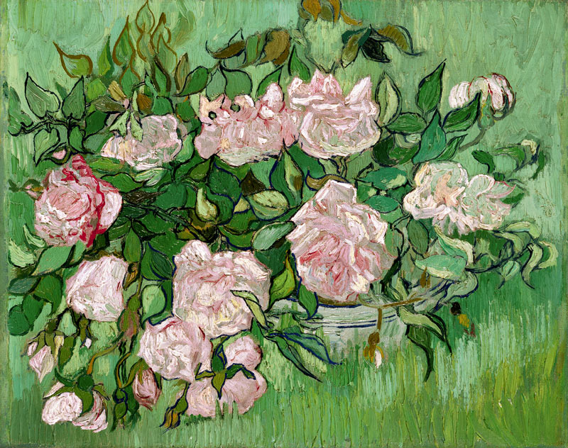 Pink Roses od Vincent van Gogh