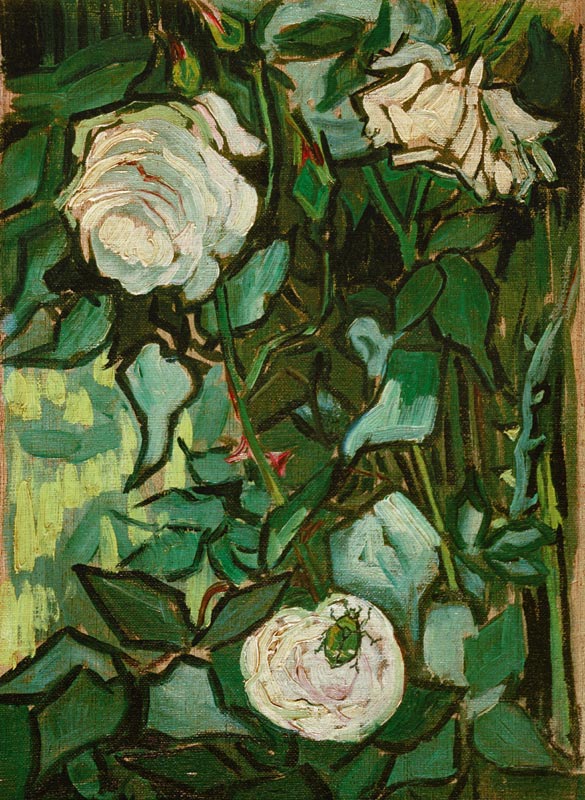 Roses and Beetle od Vincent van Gogh