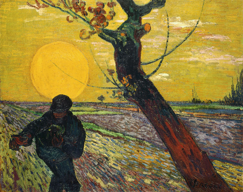 Sämann at setting sun od Vincent van Gogh