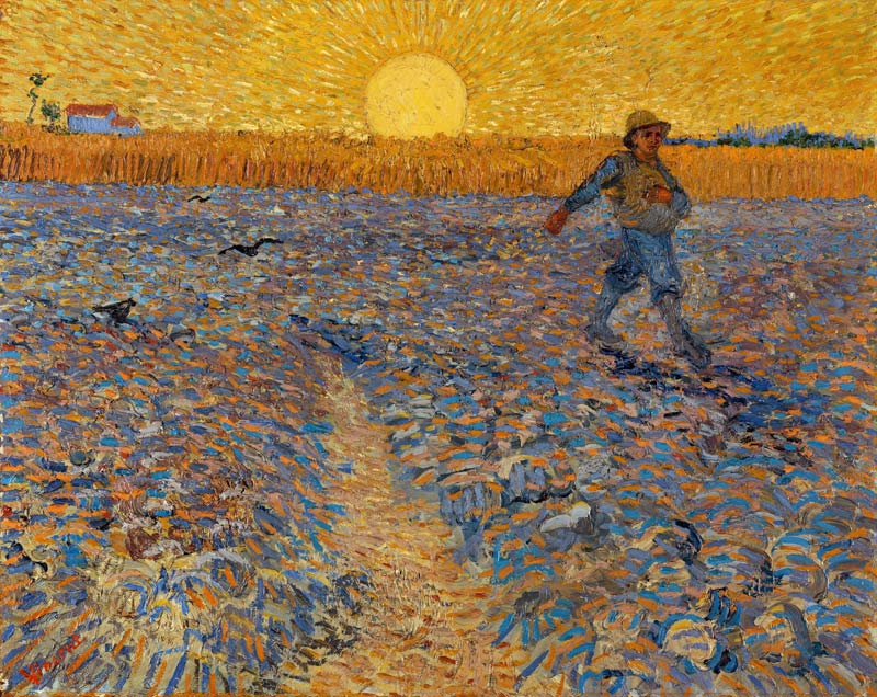 Sämann at setting sun 2 od Vincent van Gogh