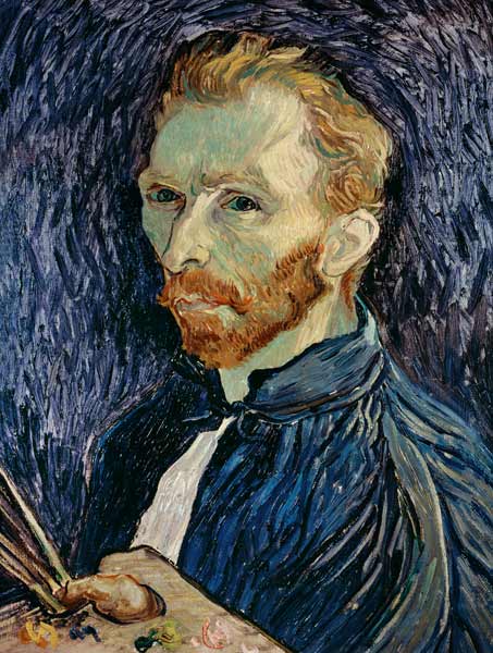 Self-portrait with pallet od Vincent van Gogh