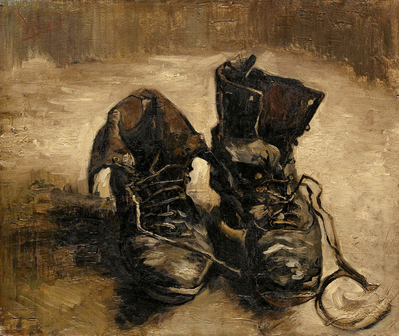 Shoes with shoelaces od Vincent van Gogh