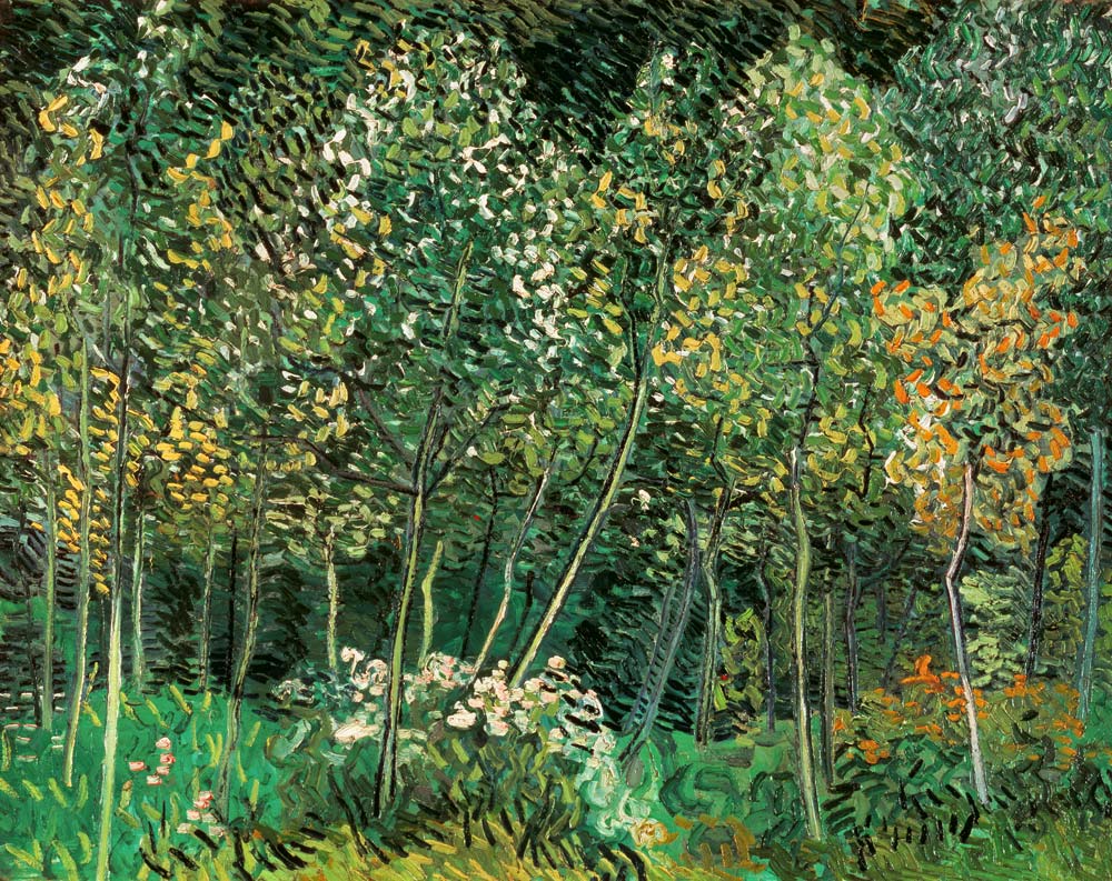van Gogh / Small forest / July 1890 od Vincent van Gogh