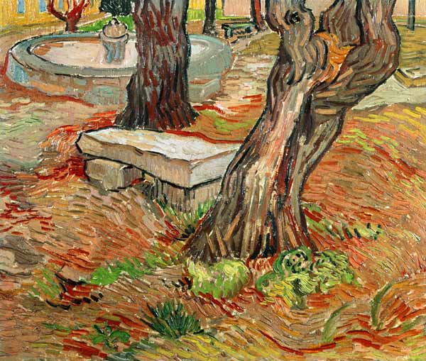 The hospital Saint Paul simmered stone bank in this od Vincent van Gogh
