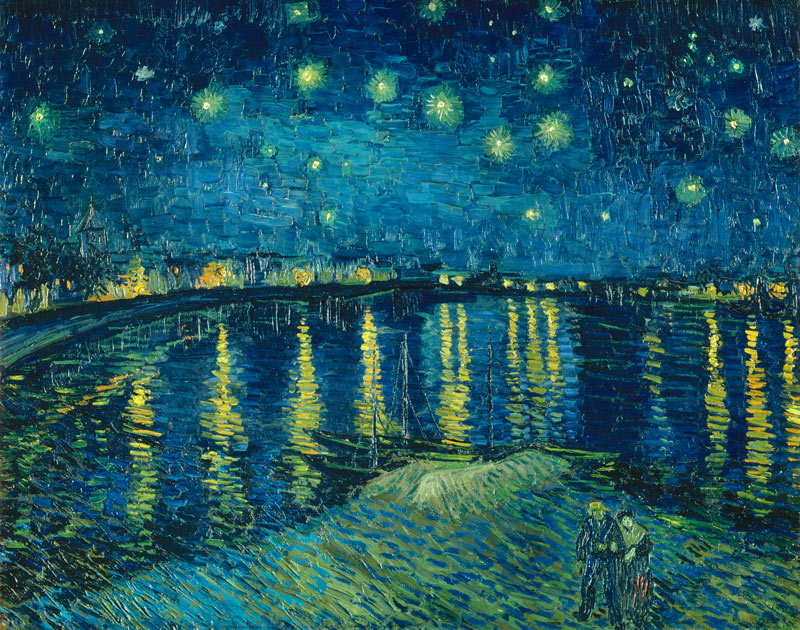 Hvězdná noc nad Rhone od Vincent van Gogh