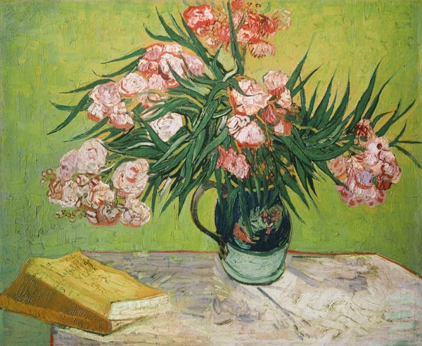 Still life with oleander and books od Vincent van Gogh