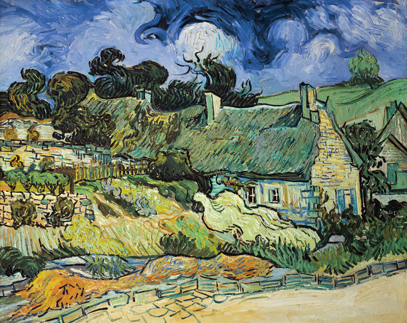 Thatched cottages at Cordeville, Auvers-sur-Oise od Vincent van Gogh