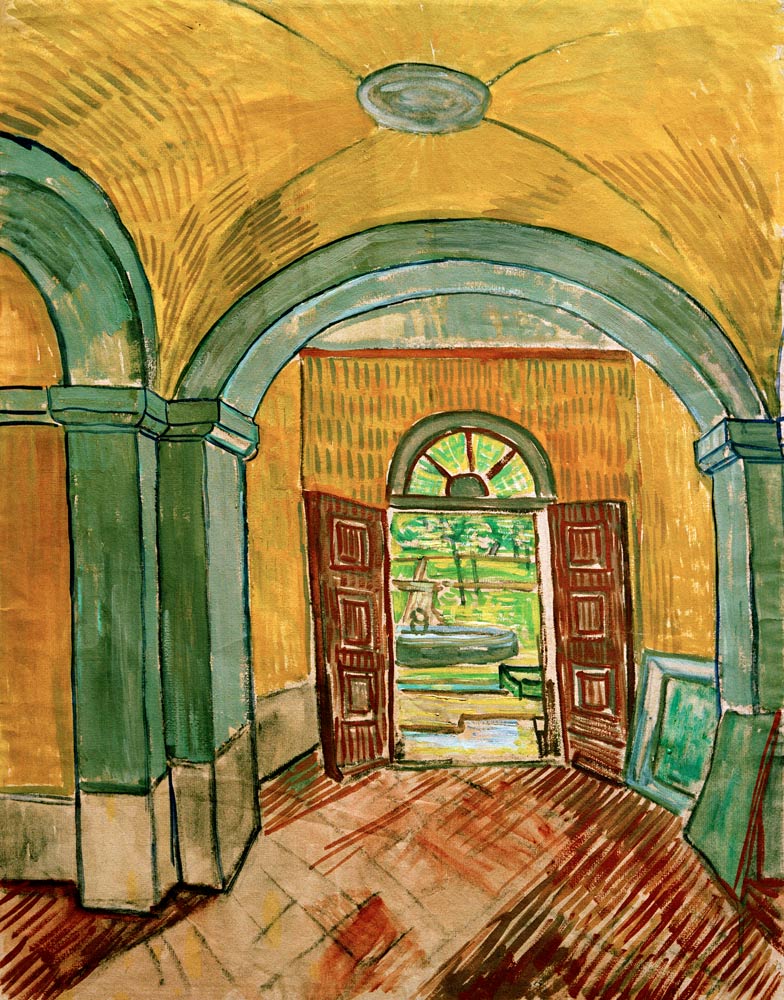 V.van Gogh, Vestibule of Asylum / 1889 od Vincent van Gogh