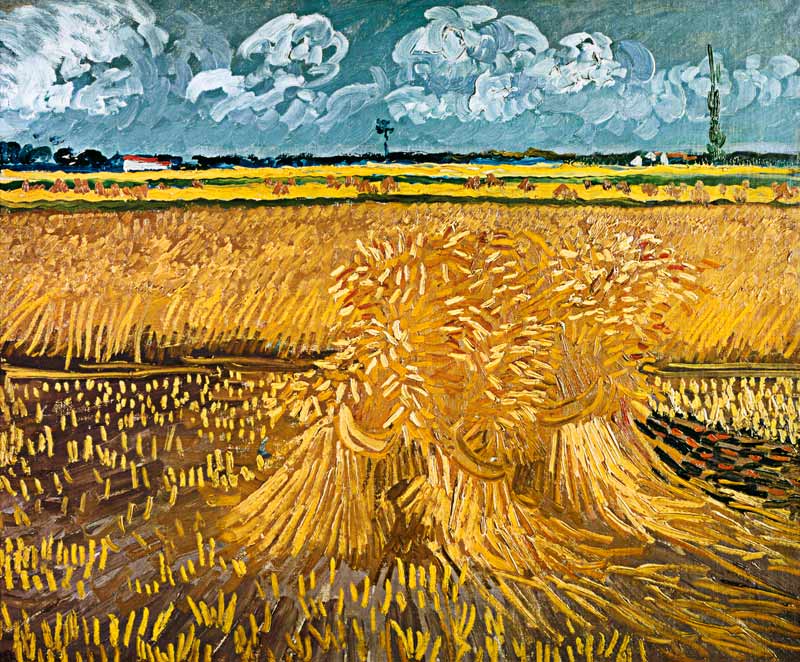 Wheatfield with Sheaves od Vincent van Gogh