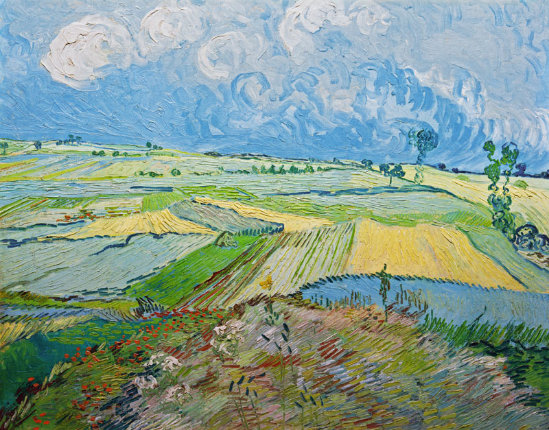 Van Gogh / Wheatfields in Auvers / 1890 od Vincent van Gogh