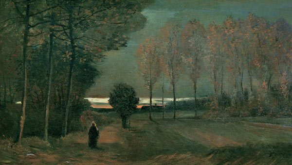 v.Gogh/Autumn landscape i.t.evening/1884 od Vincent van Gogh