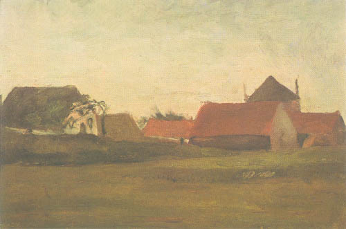 Farmhouses in Loosduinen od Vincent van Gogh