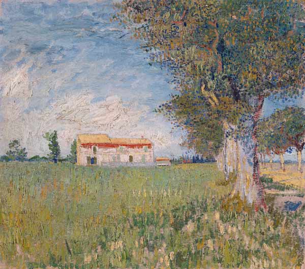 Farmhouse in a wheat field od Vincent van Gogh