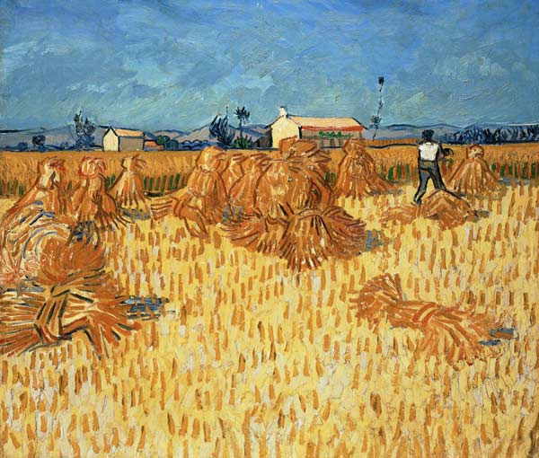 Wheat Field with Sheaves od Vincent van Gogh
