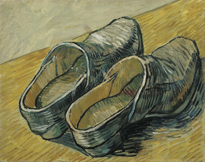 A pair of leather clogs od Vincent van Gogh