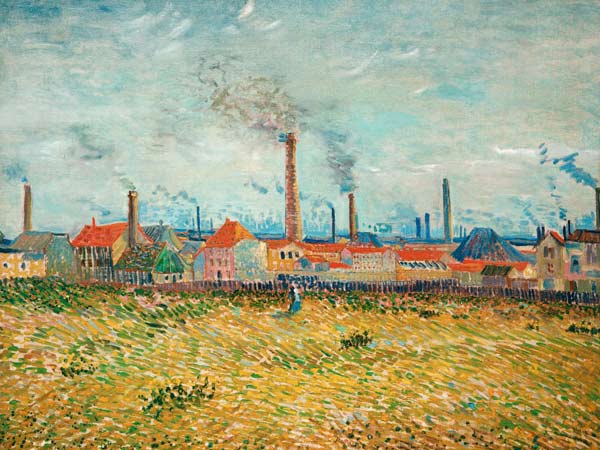 Factories in Asnières od Vincent van Gogh