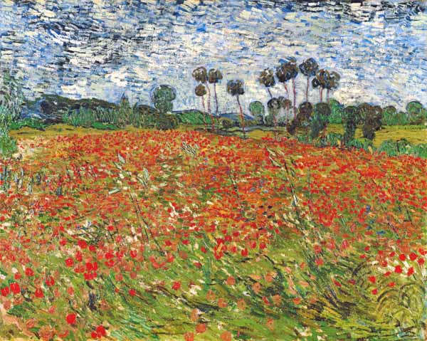 Field of Poppies, Auvers-sur-Oise od Vincent van Gogh