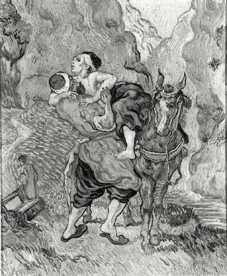 The Good Samaritan, after Delacroix od Vincent van Gogh