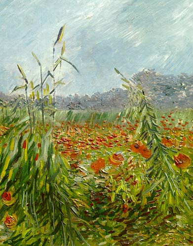 Greenery cut grain stalks out od Vincent van Gogh