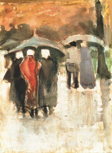 In the Rain od Vincent van Gogh