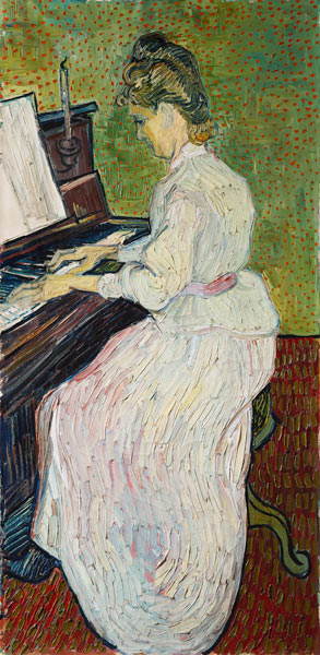 Mademoiselle Gachet at the piano od Vincent van Gogh